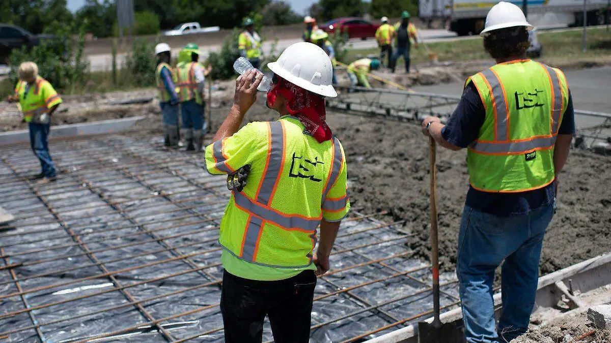 Trabajadores de la construcción en Texas